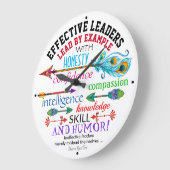 有効リーダー時計 ラージ壁時計 (傾斜)