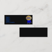 有効期間の保証プロファイルカード スキニー名刺 (正面/裏面)