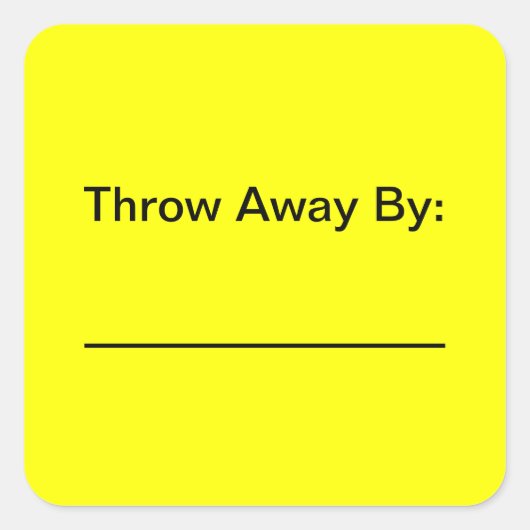 有効期限のシール スクエアシール (正面)