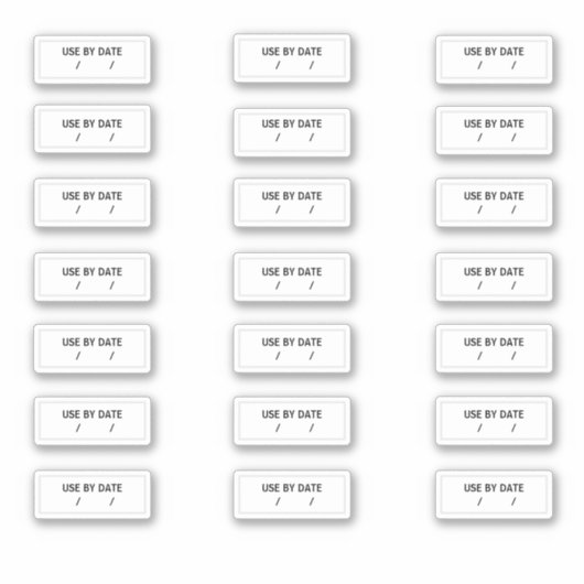 有効期限の前に日付最高ののステッカーを使用する シール (正面)
