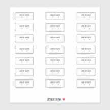 有効期限の前に日付最高ののステッカーを使用する