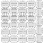 有効期限ラベル、キッチンラベル。食器室 シール (正面)