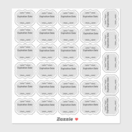 有効期限ラベル、キッチンラベル。食器室 シール