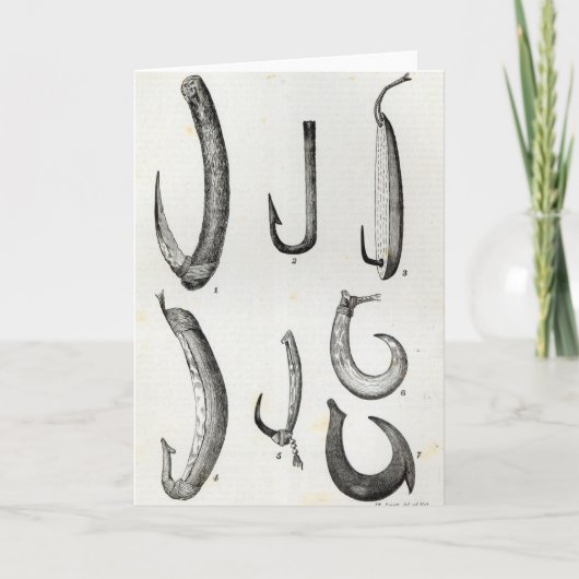 有史以前および未開の釣鉤 カード (正面)