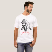 "有史以前かんで下さい私を" Tシャツ (正面フル)