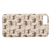 有史以前のほ乳類Megacerosおよびマンモス Case-Mate iPhoneケース (裏面(横))