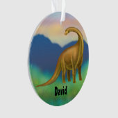 有史以前のブラキオサウルスの恐竜のオーナメント オーナメント (正面)