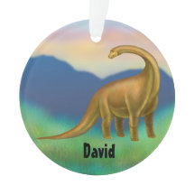 有史以前のブラキオサウルスの恐竜のオーナメント