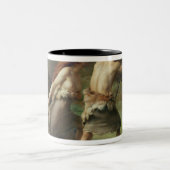 有史以前の人の狩りくま1832年 ツートーンマグカップ (中央)