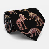 有史以前の動物の骨組旧式なプリント ネクタイ (ロール)