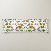 有史以前の恐竜のPaleoの恋人の抱き枕 ボディピロー (裏面)