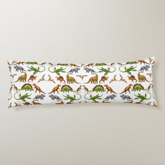 有史以前の恐竜のPaleoの恋人の抱き枕 ボディピロー (裏面)