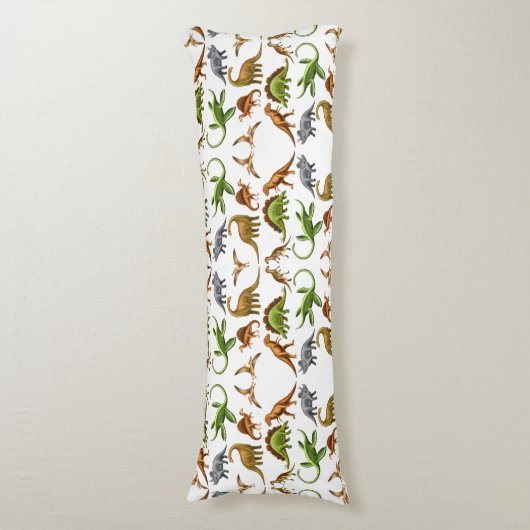 有史以前の恐竜のPaleoの恋人の抱き枕 ボディピロー (正面縦)