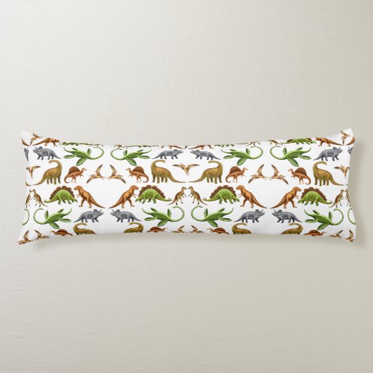 有史以前の恐竜のPaleoの恋人の抱き枕 ボディピロー (正面)