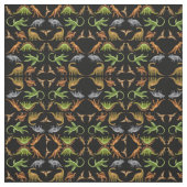 有史以前の恐竜のPaleoの暗闇の生地 ファブリック (見本)