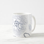 有史以前の海人生のCrinoids、Ophiura コーヒーマグカップ (正面右)