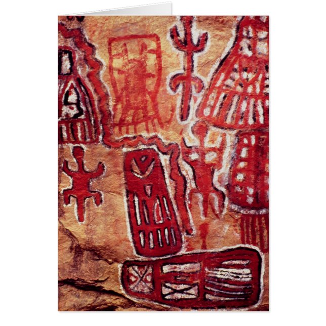 有史以前の石の絵画 (正面)