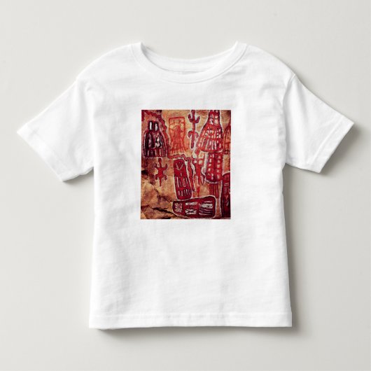 有史以前の石の絵画 トドラーTシャツ (正面)