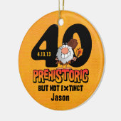 有史以前の第40誕生日 セラミックオーナメント (左)