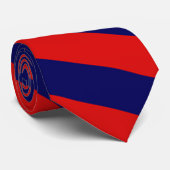 有名で赤く青いタイ ネクタイ (ロール)