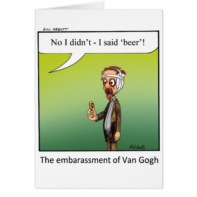 有名なおもしろいアーティストの漫画ギフト！ (正面)