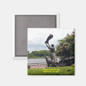 有名なびくサバンナの婦人 マグネット (正面/裏面)