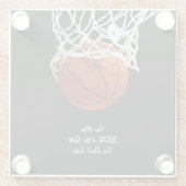 有名なやる気を起こさせる引用文 ガラスコースター (裏面)