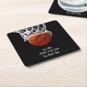 有名なやる気を起こさせる引用文 スクエアペーパーコースター (アングル)