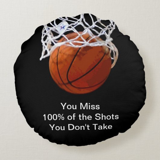 有名なやる気を起こさせる引用文 ラウンドクッション (裏面)