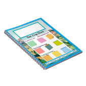 有名なを絵を描付箋すカラフル ノートブック (右側)