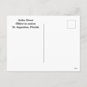 有名なアビレス通りで最も古い国 シーズンポストカード (裏面)