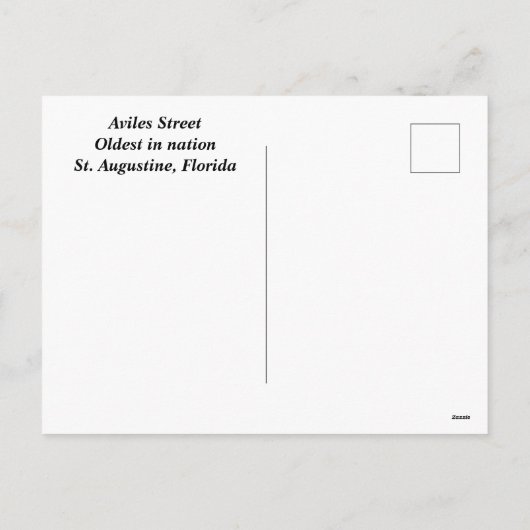 有名なアビレス通りで最も古い国 シーズンポストカード (裏面)