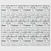 有名なアーティストの署名パターン ラッピングペーパー (フラット)