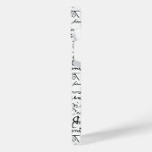 有名なアーティストの署名パターン iPhoneケース (左側面)