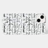 有名なアーティストの署名パターン iPhoneケース (裏面横)