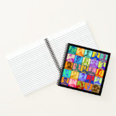 有名なアーティスト |ポップ・アートのアートカラフルスパイラルノートブック ノートブック (内部)