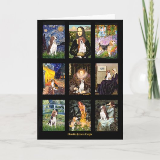 有名なアートビーグルコンポ1 カード (正面)