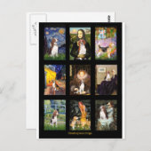 有名なアートビーグルコンポ1 ポストカード (正面/裏面)