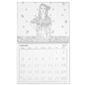 有名なアートワーク大人の彩色 カレンダー (1月 2027)