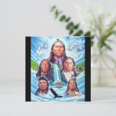 有名なインディアンチーフのネイティブアメリカン絵を描ズ (スタンド正面)