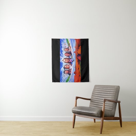 有名なインディアン長絵画率のアメリカ先住民 タペストリー (インサイチュ)