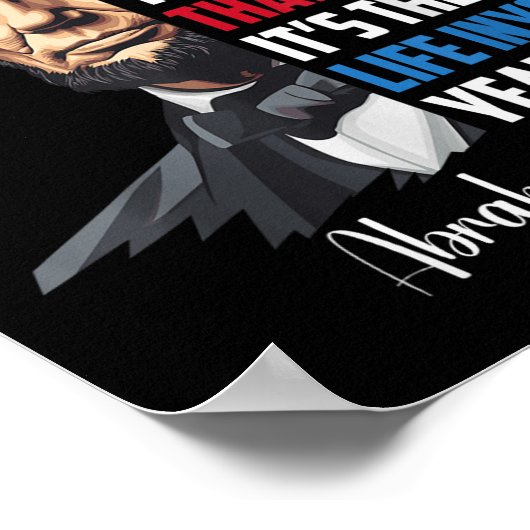 有名なエイブラハムリンカーン感動的引用文シビルW ポスター (角)