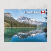 有名なエメラルド湖のカヌー – Yoho NP,カナダ ポストカード (正面)
