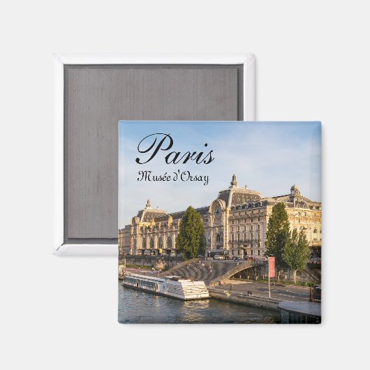 有名なオルセー美術館 – パリ、フランス、ヨーロッパ マグネット (正面/裏面)