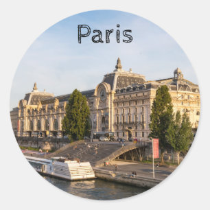 有名なオルセー美術館 - パリ、フランス、ヨーロッパ ラウンドシール