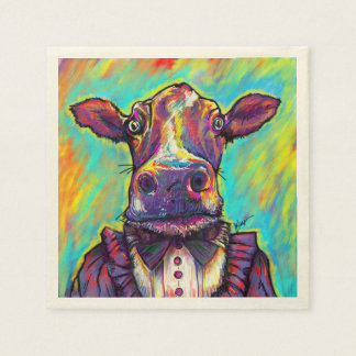 有名なカウカクテルナプキンス スタンダードカクテルナプキン