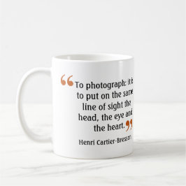 有名なカメラマンの引用文2のヴィンテージのカメラのイメージ コーヒーマグカップ