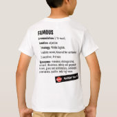 有名なクリスタル Tシャツ (裏面)