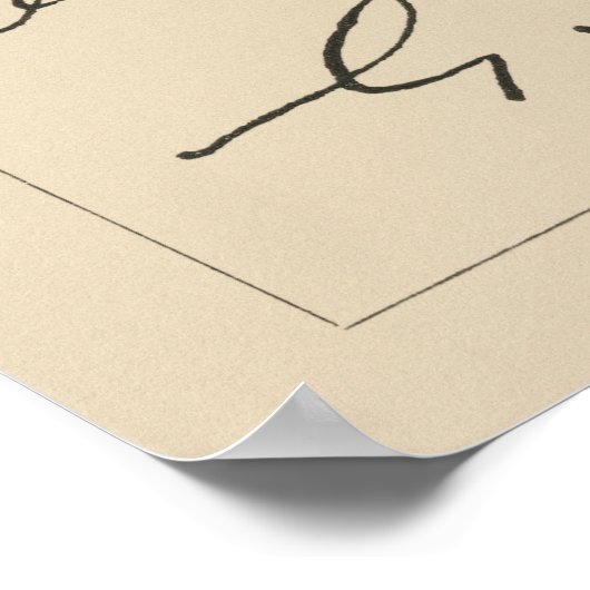 有名なサイン2 ポスター (角)