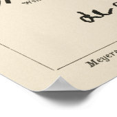 有名なサイン ポスター (角)